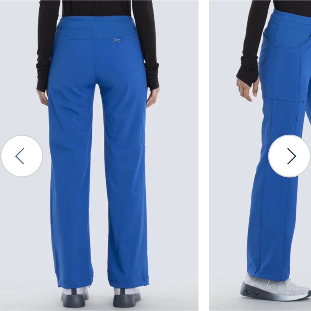 4 Cherokee Revolution royal blue scrub pants. No rips or stains, inseam is 31”.